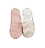 Cozy Striped House Slippers - MIDI