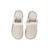 Cozy Striped House Slippers - MIDI