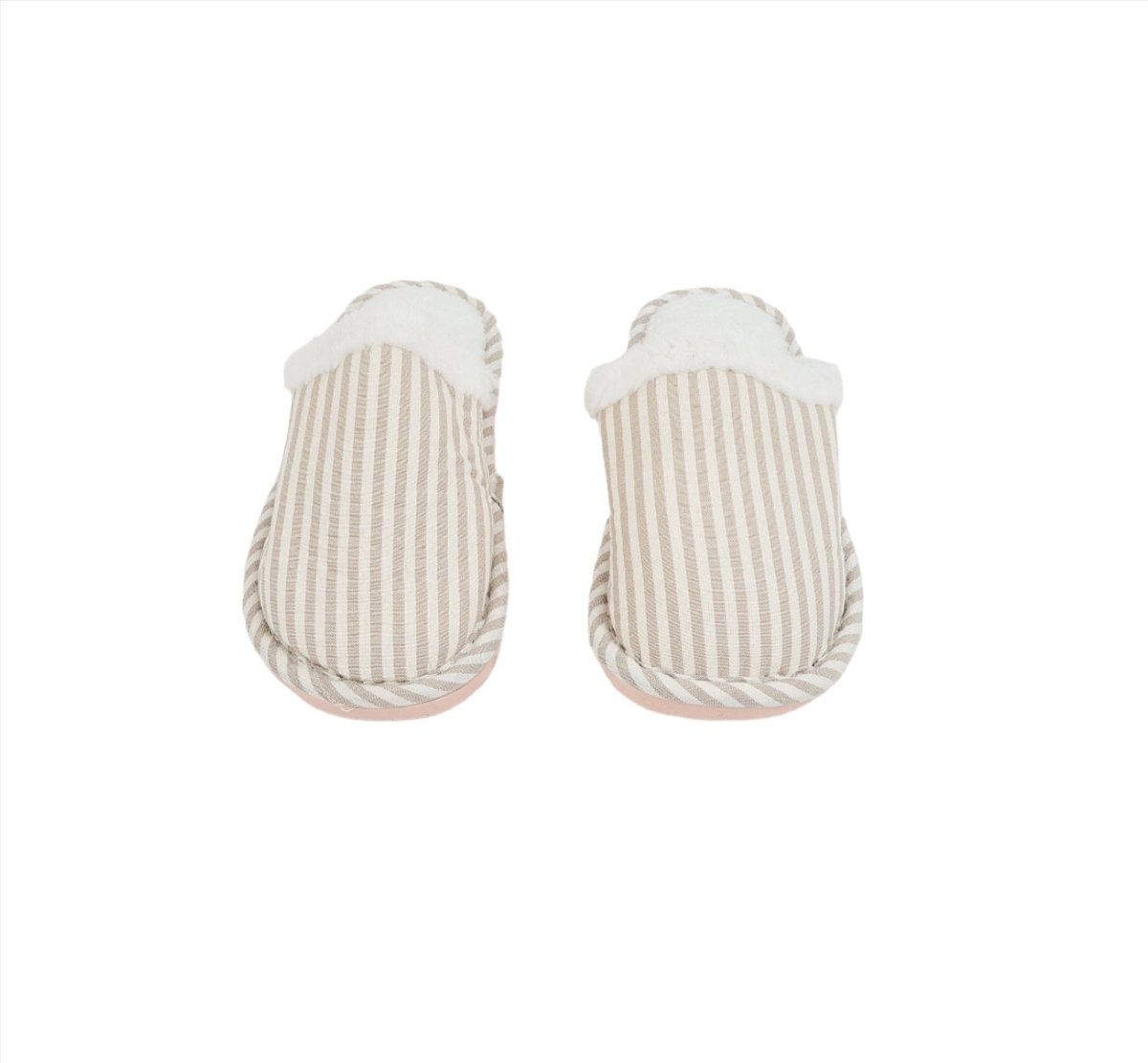 Cozy Striped House Slippers - MIDI