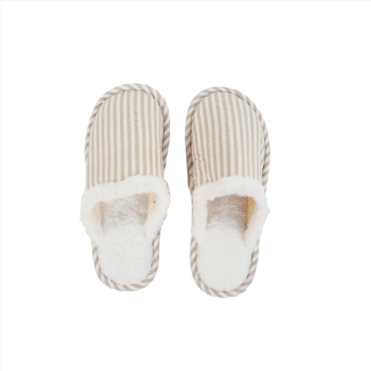 Cozy Striped House Slippers - MIDI