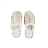 Cozy Striped House Slippers - MIDI
