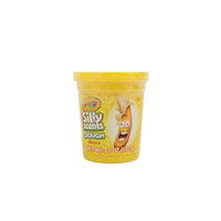 Crayola Silly Scents dough tub, banana (yellow) scent.