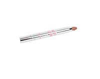 Creamy blush stick side view, silver barrel and pink-beige cream tip