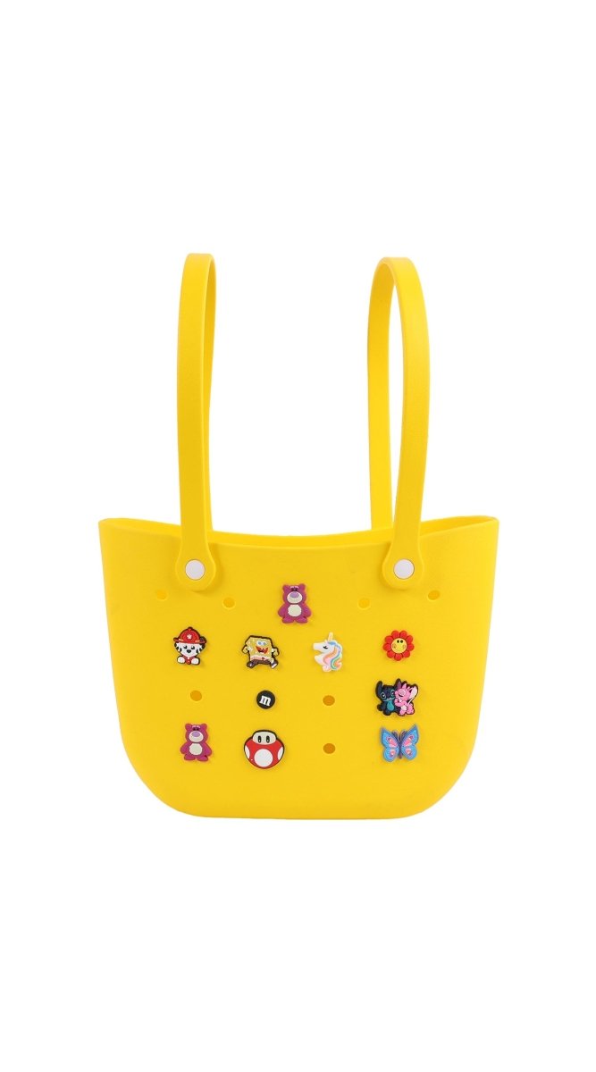 Customizable Yellow Silicone Handbag - MIDI