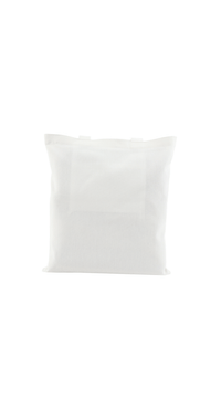 White canvas tote bag, plain front