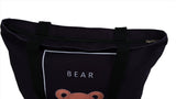 Cute Bear Canvas Tote Bag - MIDI