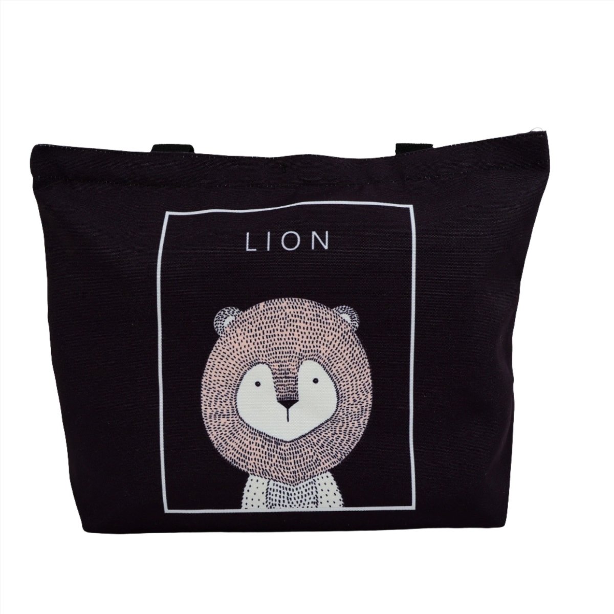 Cute Bear Canvas Tote Bag - MIDI