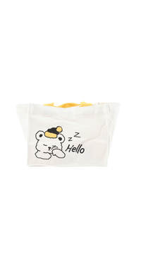 Cute Bear Canvas Tote Bag - Stylish Design - MIDI