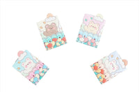 Set of compact mirrors with pastel bear, cloud, and heart designs on covers.
