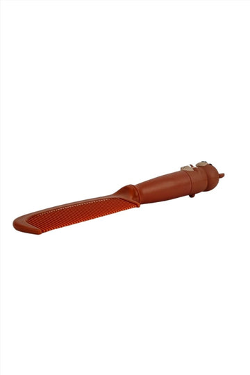 Brown kids comb with bear face design and flexible teeth
