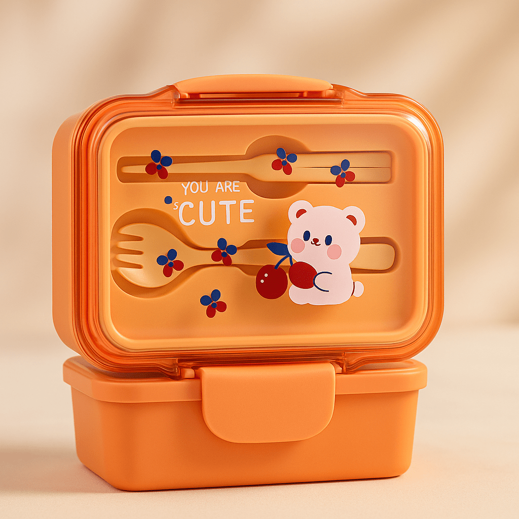 Cute Bear Kids Lunch Box - MIDI