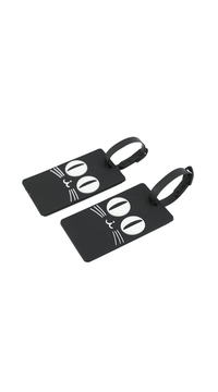 Cute Black Cat Luggage Tag - MIDI