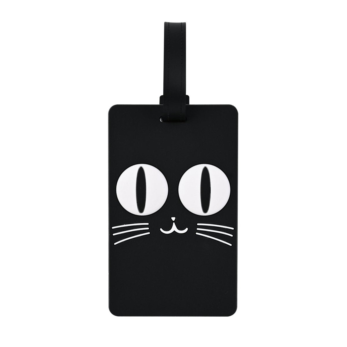 Cute Black Cat Luggage Tag - MIDI