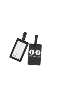 Cute Black Cat Luggage Tag - MIDI
