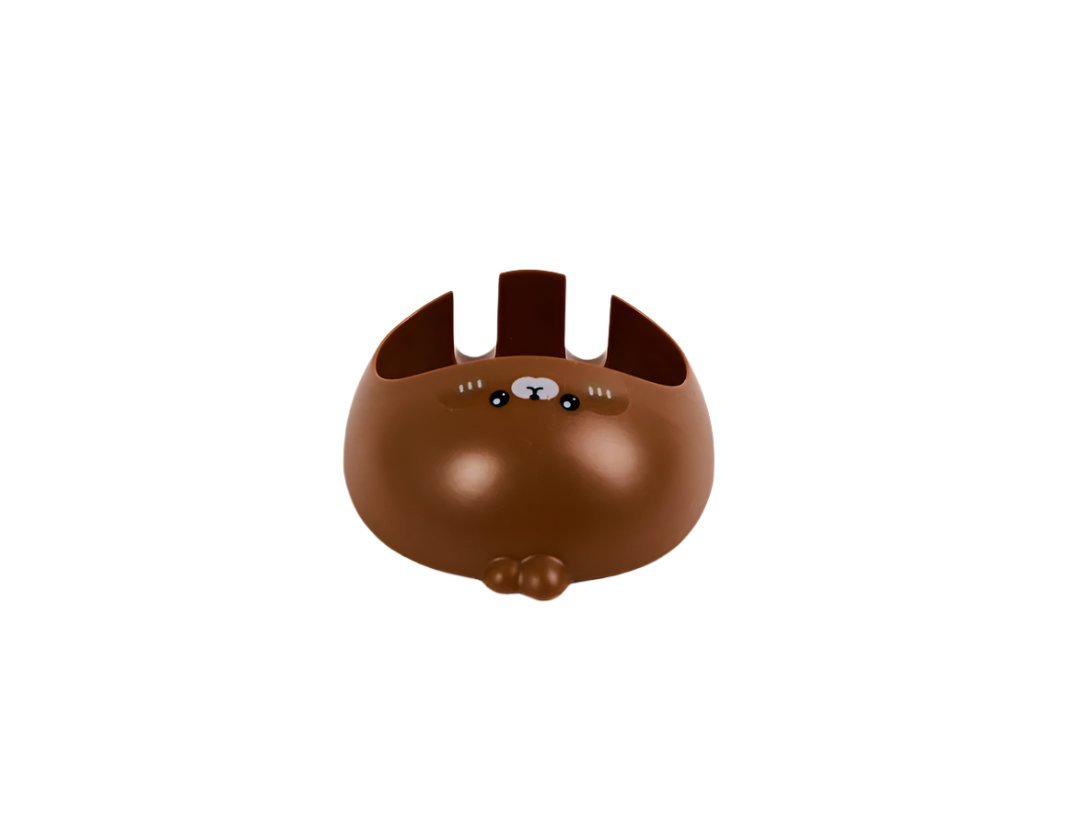 Cute Brown Bear Cable Holder - MIDI