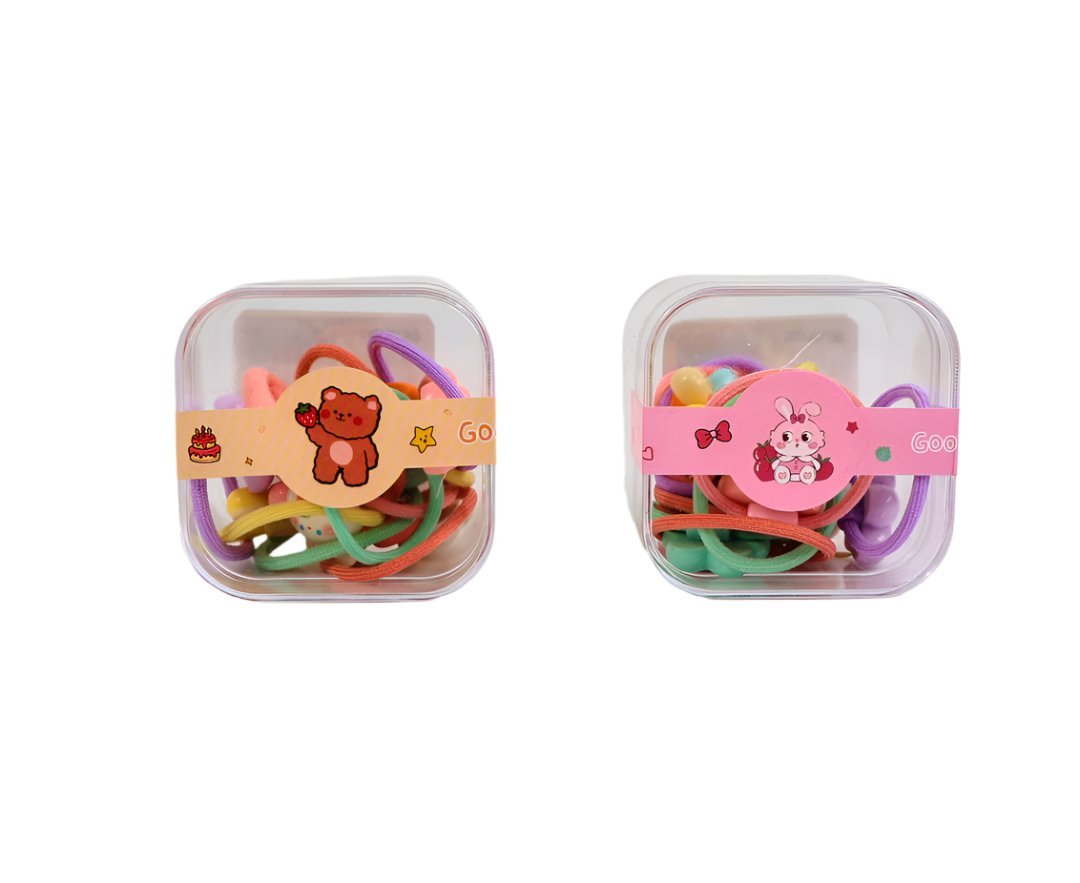 Colorful Elastic Hair Ties with Animal and Flower Charms 4