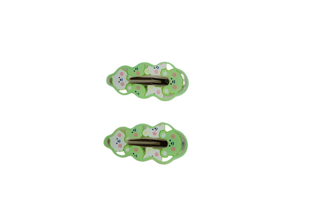 Green Cartoon Character Hair Clips 2
