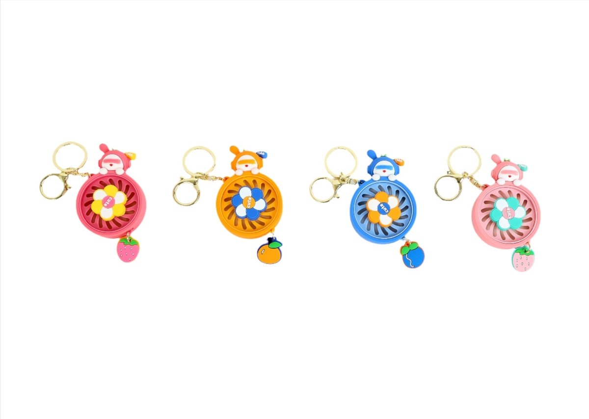 Cute Bunny Keychain with Mirror/Fan - MIDI