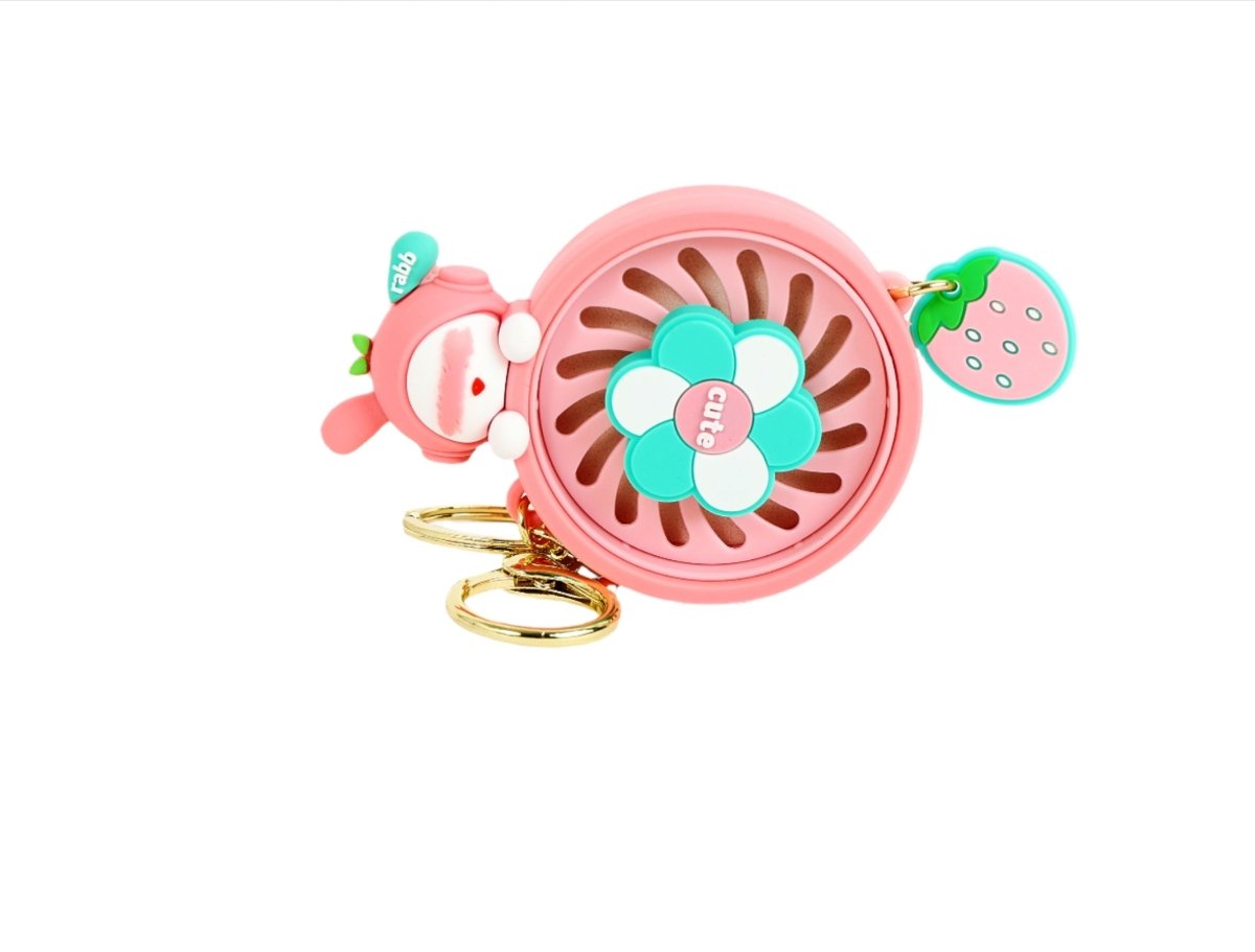 Cute Bunny Keychain with Mirror/Fan - MIDI