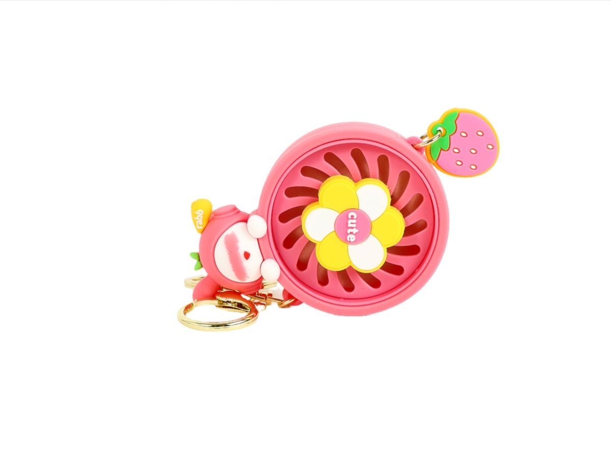 Cute Bunny Keychain with Mirror/Fan - MIDI