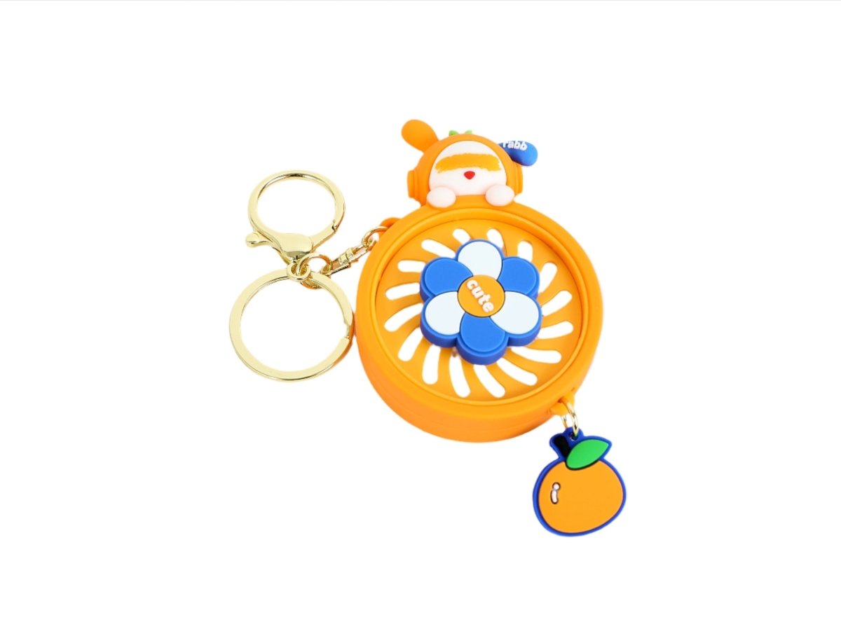 Cute Bunny Keychain with Mirror/Fan - MIDI