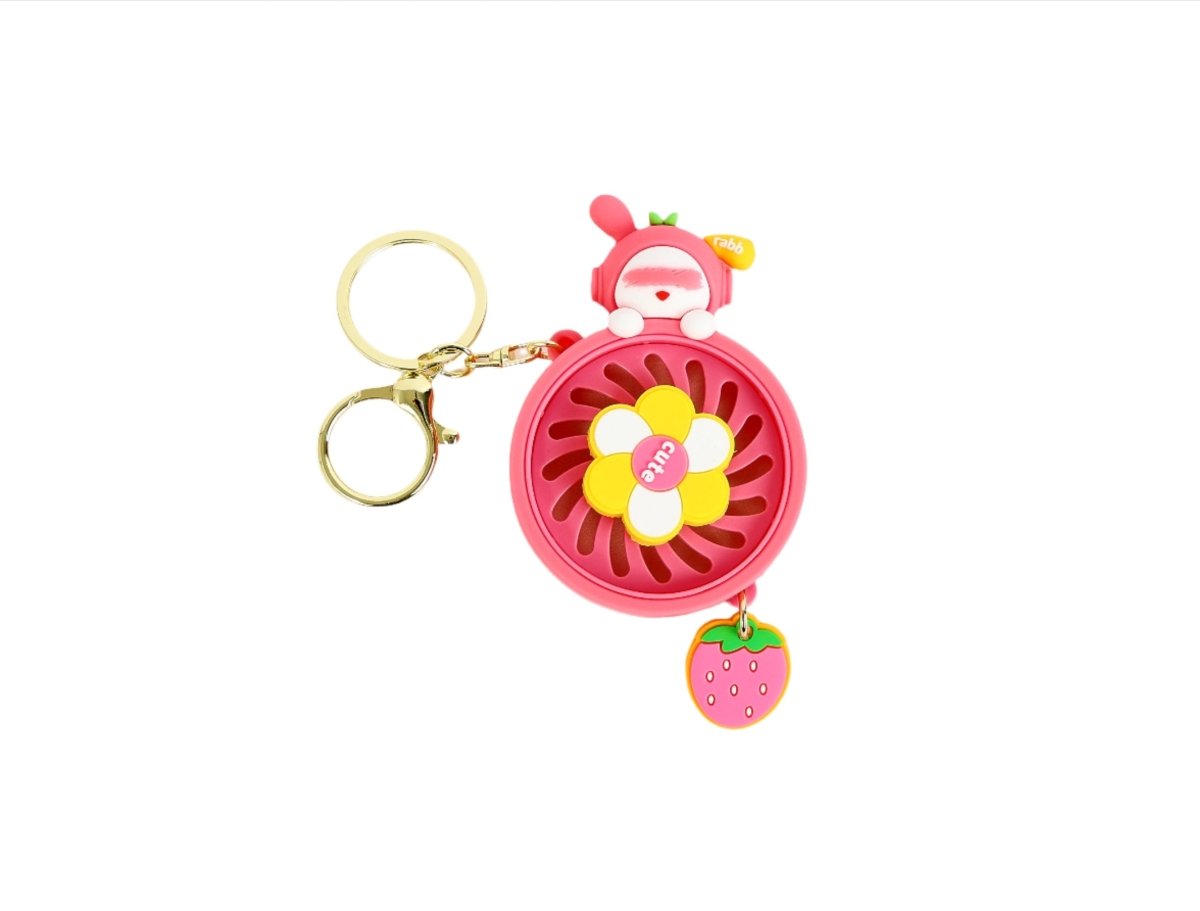 Cute Bunny Keychain with Mirror/Fan - MIDI