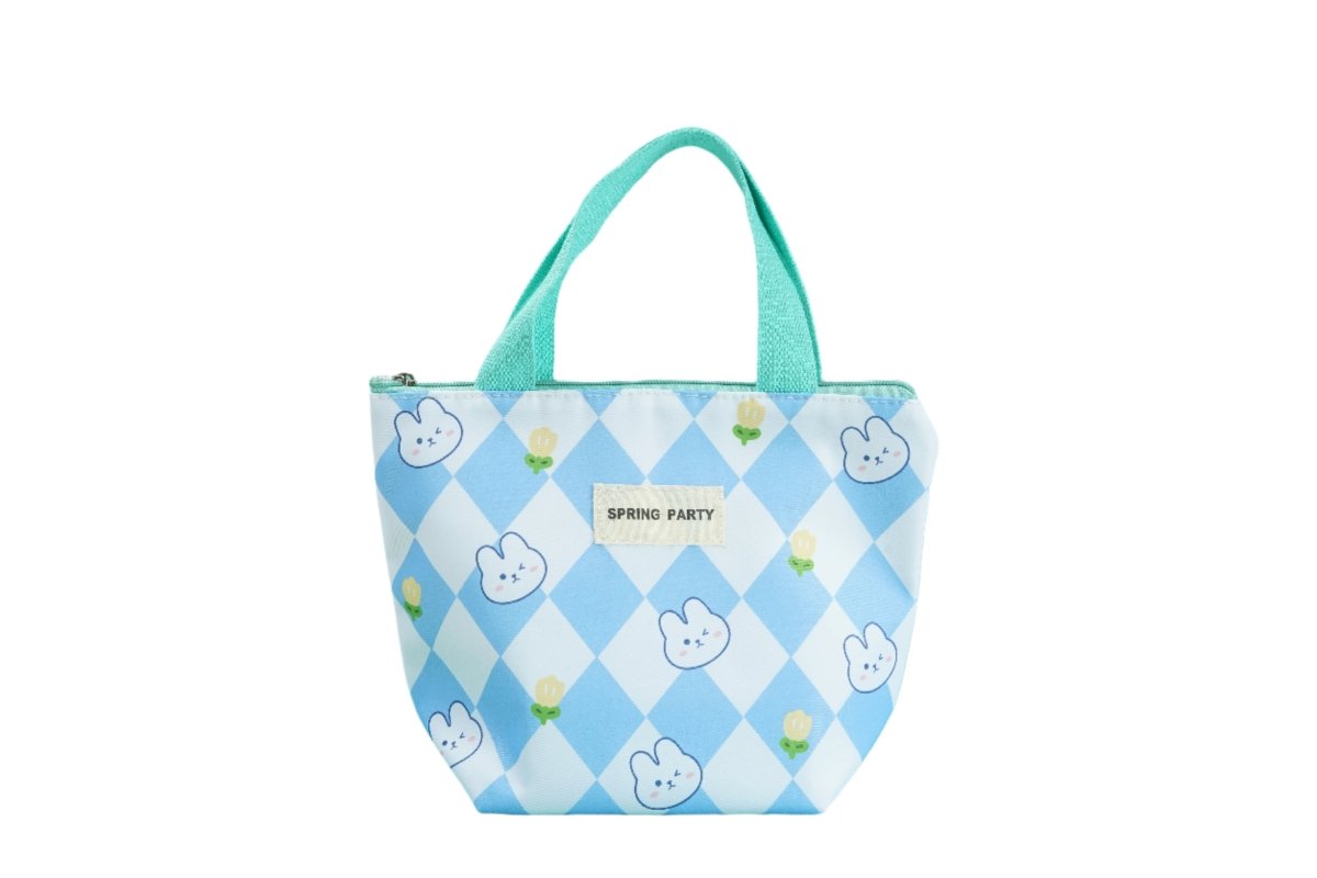 Cute Bunny Lunch Bag - Spring Design - MIDI