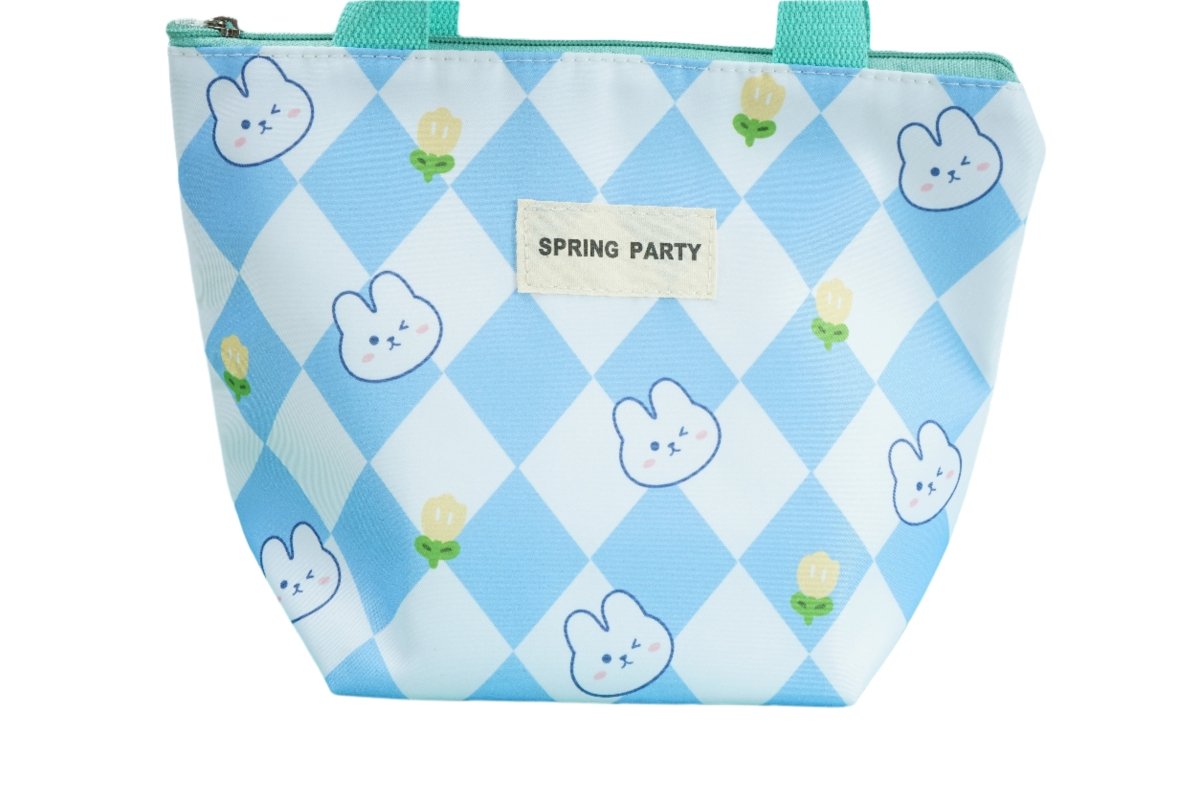 Cute Bunny Lunch Bag - Spring Design - MIDI