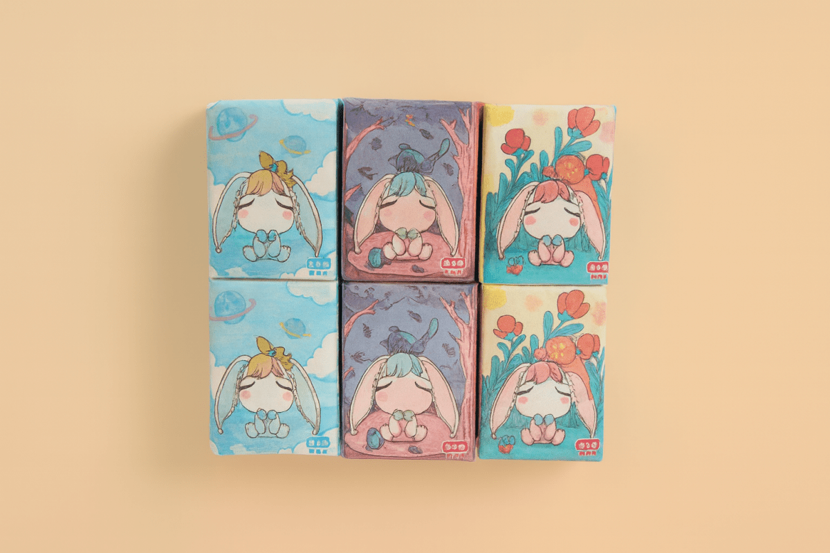 Cute Bunny Pocket Tissues (10 Packs) - MIDI