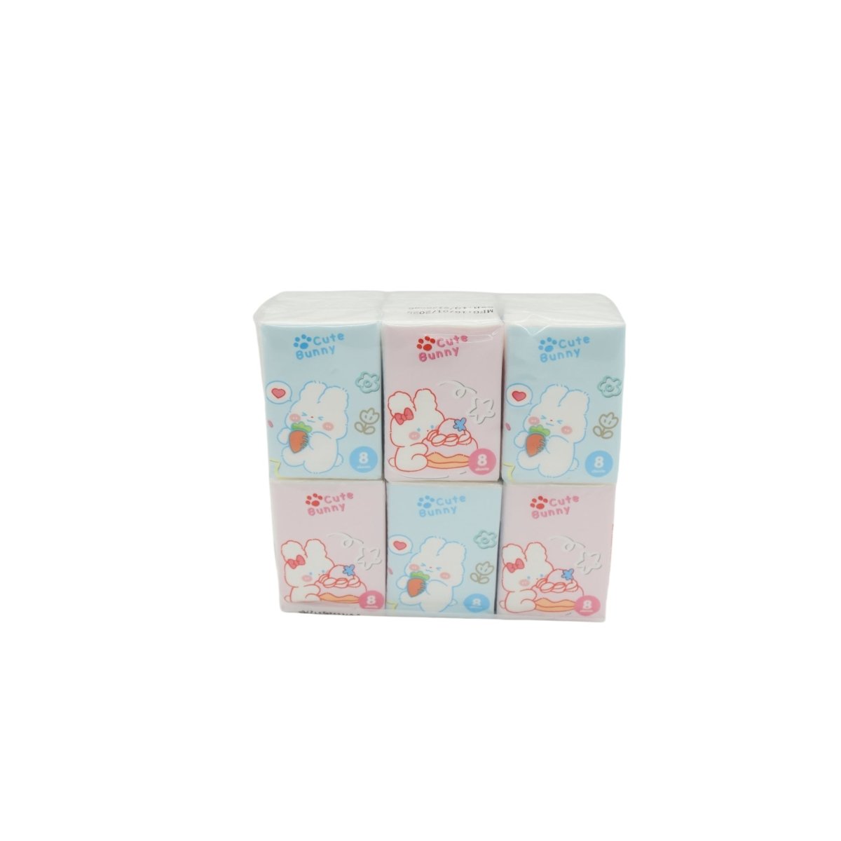 Cute Bunny Tissues 8pcs - MIDI
