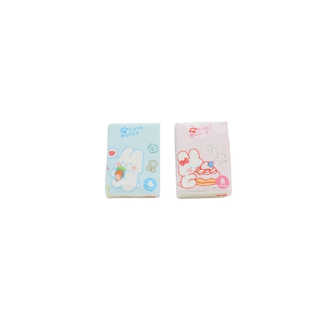 Cute Bunny Tissues 8pcs - MIDI