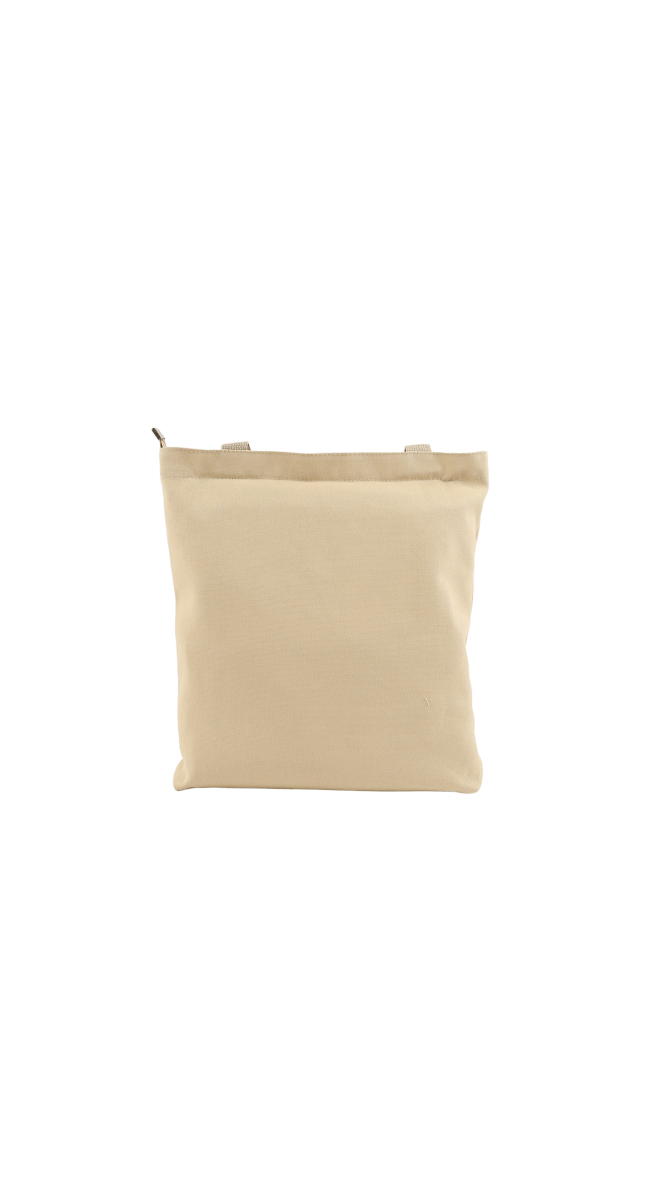 Cute Canvas Tote Bag with Bear Design - MIDI