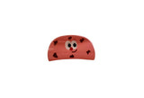 Pink Plastic Hair Clip with Smiling Face Design 1