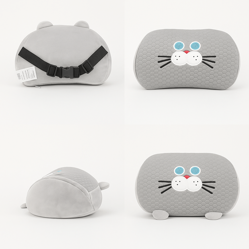 Cute Cat Neck Pillow for Travel - MIDI