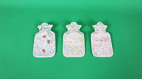 Pack of 2 Cute Flocked Hot Water Bottles – 300 ml