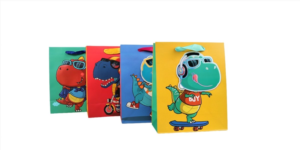 Cute Dinosaur Gift Bags for Kids - MIDI
