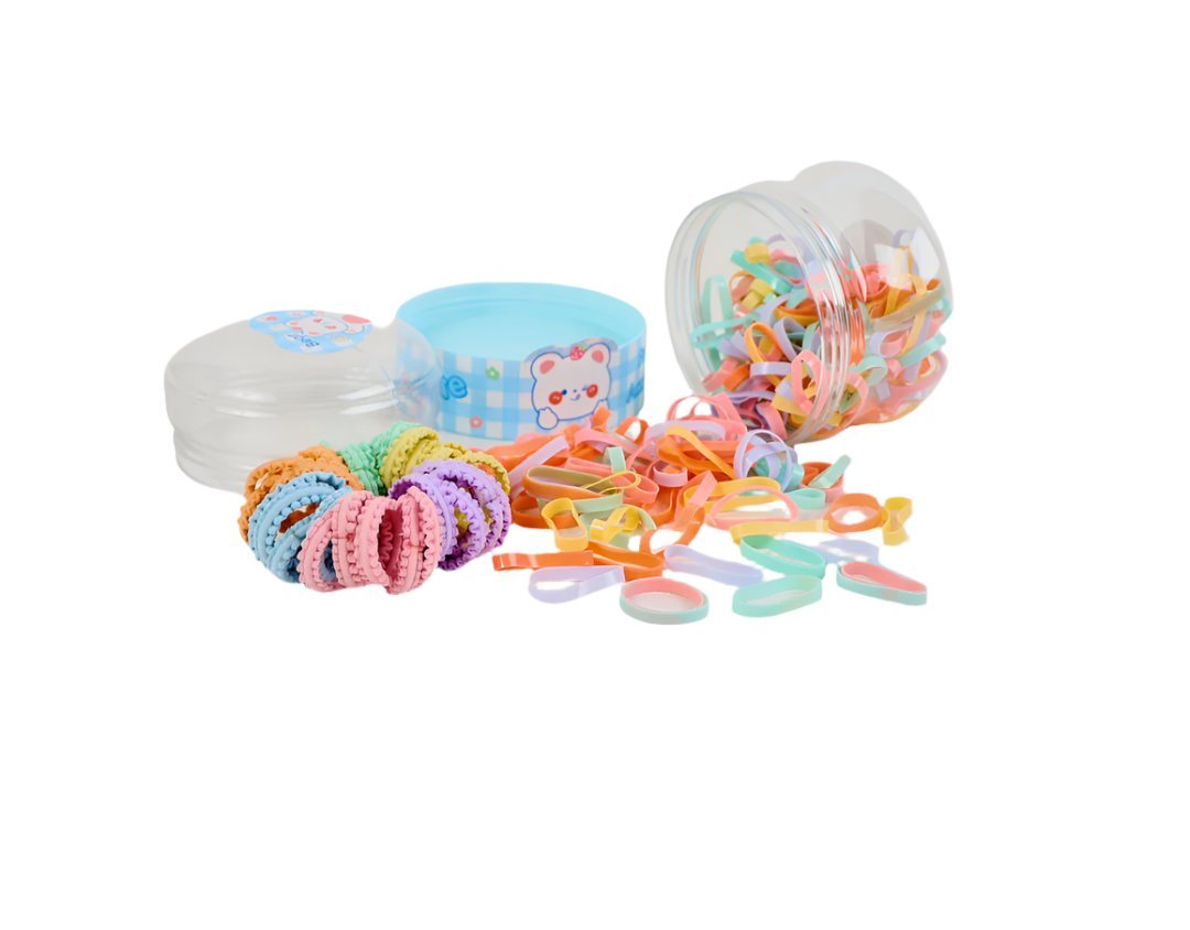 Colorful Hair Accessories in Plastic Container 7