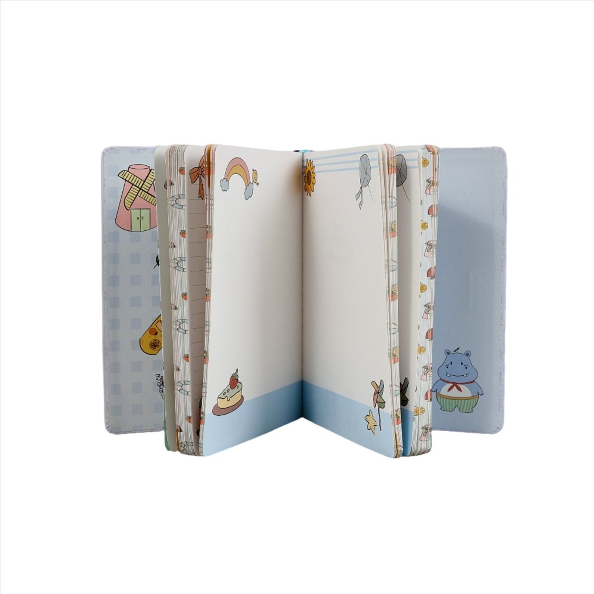 Cute Hippo Notebook - Pocket Journal - MIDI