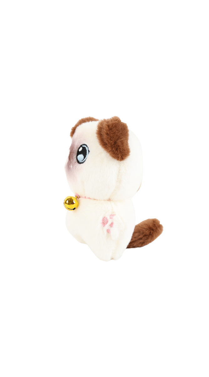 4 Inch Plush Bell Cat Keychain 4