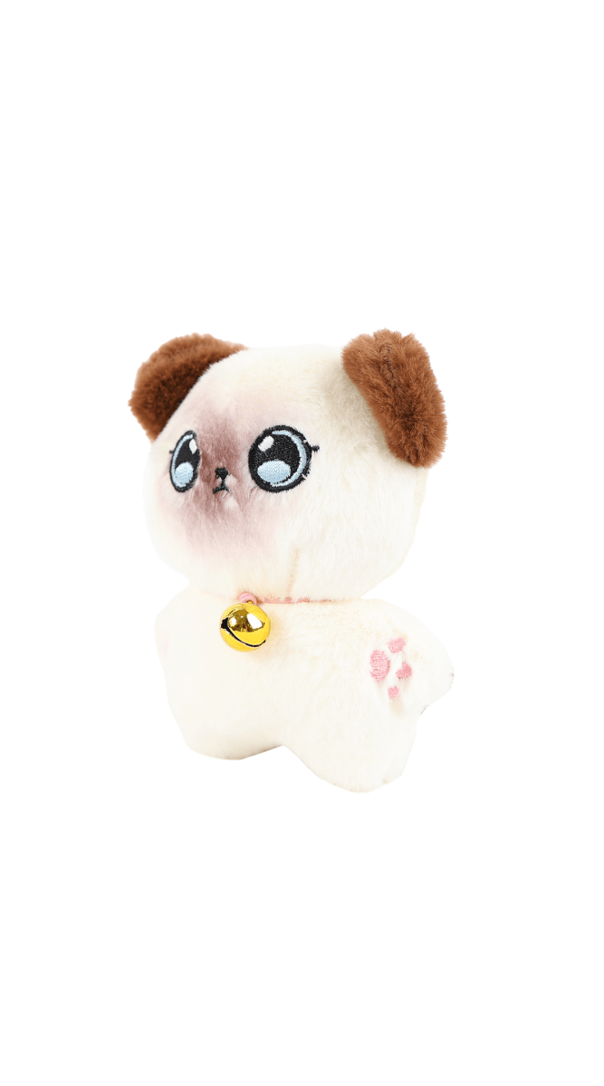4 Inch Plush Bell Cat Keychain 3