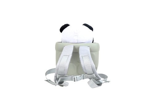 Kids panda backpack with plush panda ears and adjustable shoulder straps