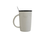 Ceramic cup Cute Panda Design with Lid and Spoon 4