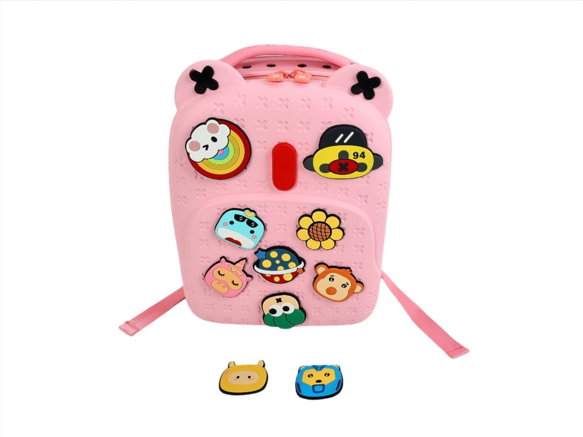 Cute Pink Bear Backpack for Kids - MIDI