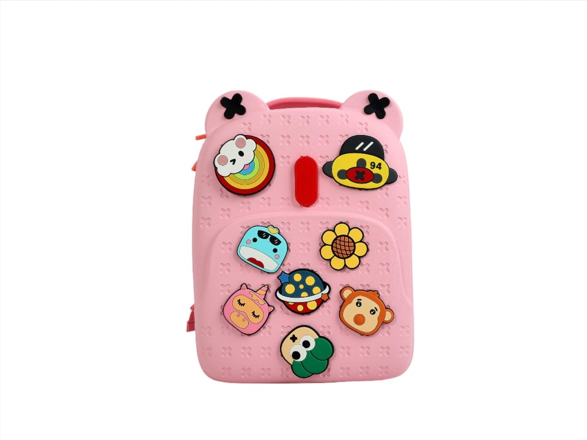 Cute Pink Bear Backpack for Kids - MIDI