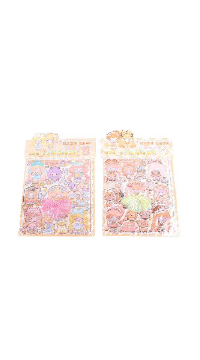 Cute Reusable Barbie Stickers - MIDI
