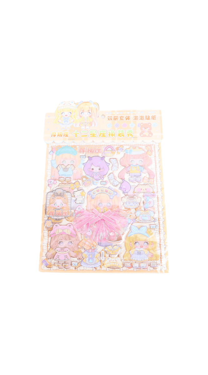 Cute Reusable Barbie Stickers - MIDI