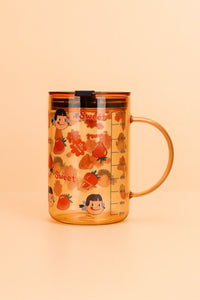 Cute Strawberry Glass Mug - MIDI