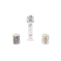 Sticker tape set with character designs on two rolls and one vertical tape strip