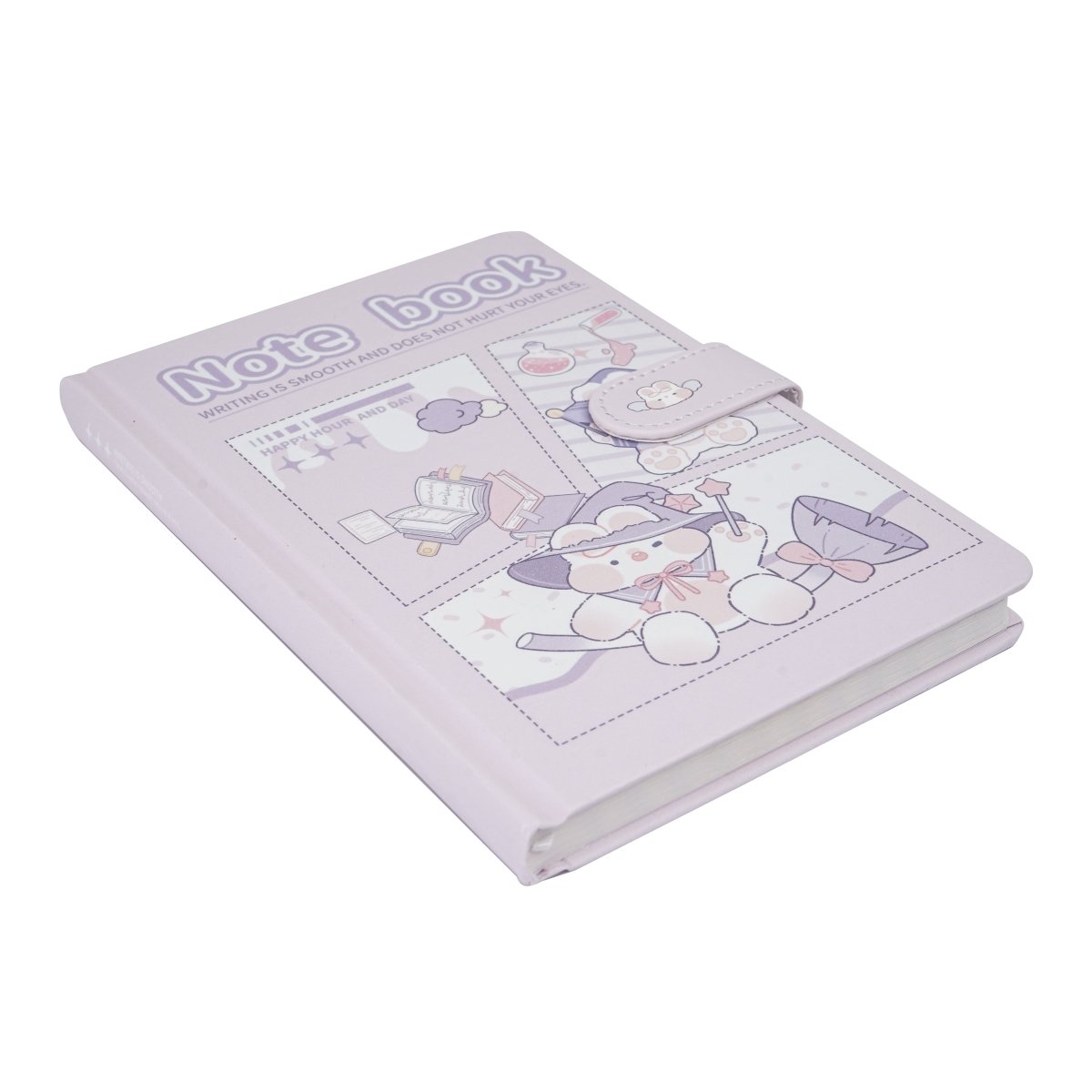 Notebook with Fantasy Bear Cover and Magnetic Buckle 1