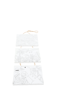 Dinosaur Hanging Canvas Wall Art Set - MIDI